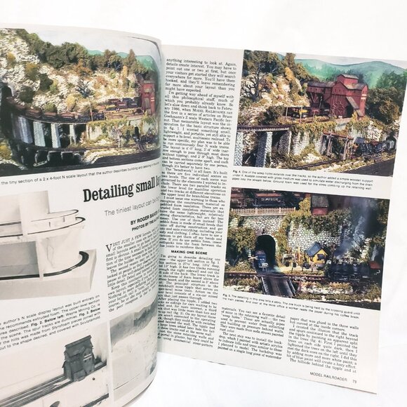Model Railroader Train Railroading Magazine March 1989 Structures Scenery Layout - Picture 11 of 12